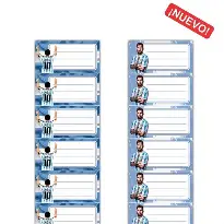 Apliques Rótulos Messi x6