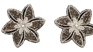 Aplique Strass Flor 32mm