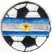Aplique Bordado Pelota Bandera 7X7