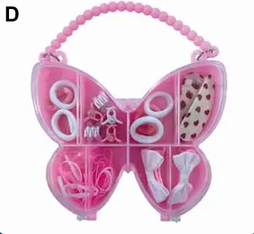 Cajita Mariposa con Colitas Y Accesorios