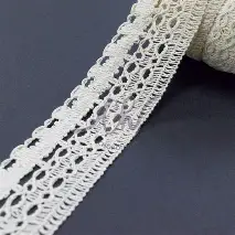 Puntilla Algodon Blanca 22mm