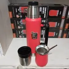 Termo Mate Bombilla + Vaso Simil