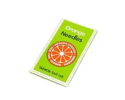 Aguja Maquina Industrial Orange x10 Unidades