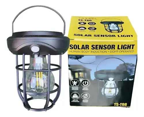 Lampara Foco Solar Sensor