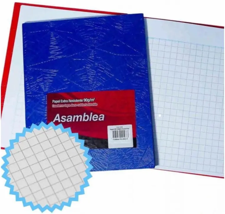 Cuaderno Asamblea TIPO ABC RY 50 hjs Rojo 