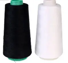 Hilo Cono Polyester 4000 MTS Blanco-Negro