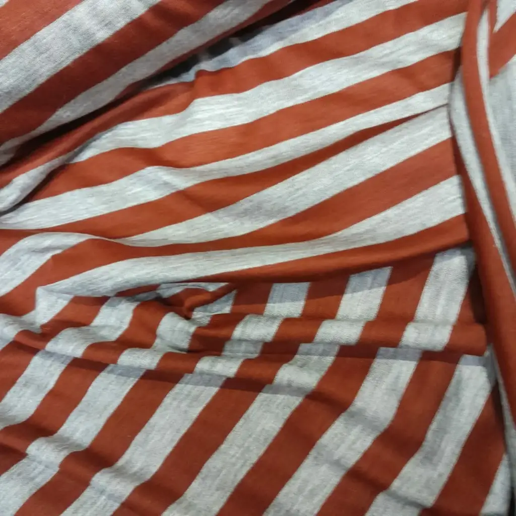 Jersey Rayado Gris y Bordo Tubular