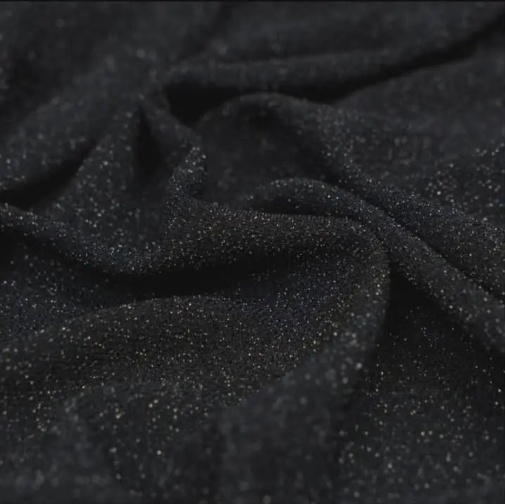 Lurex Creppe Con lurex Rinde 2.9 Mts NEGRO