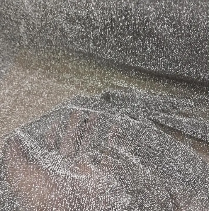 Lurex Creppe Con lurex Rinde 2.9 Mts PLATEADO