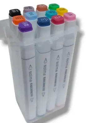 Valija Doble Punta x12 colores