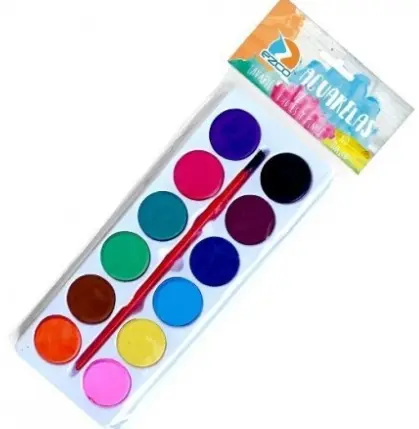 Acuarelas x 12 colores 