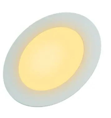 Panel de Embutir Redondo  Calido 12 Led