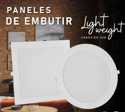 Panel de Embutir Redondo 18 Led