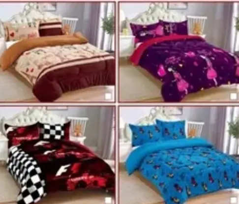 Acolchado Con Corderito 1 1/2 pl + Funda