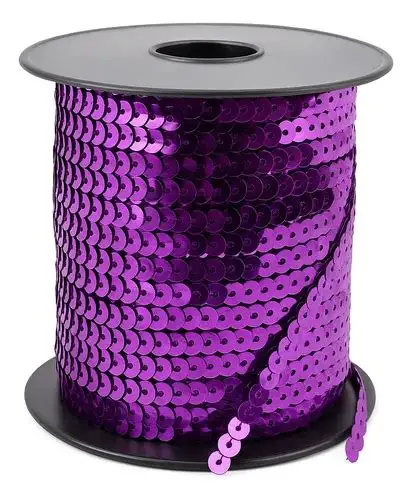 Galon Lentejuelas Metalizadas 6/8 MM