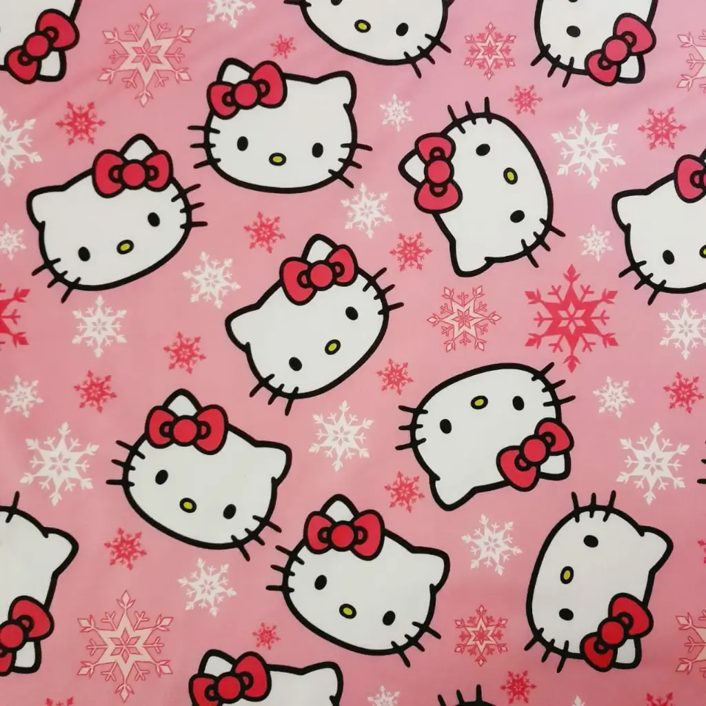 Acetato Frizado Hello Kitty 1.50MTS De Ancho
