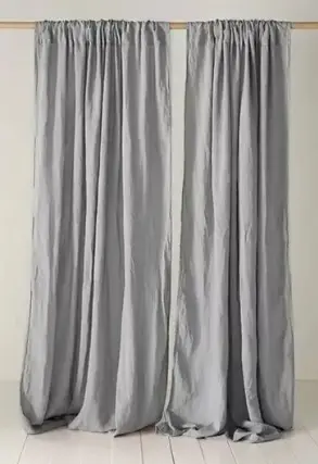 Cortina Tussor Natural /Gris