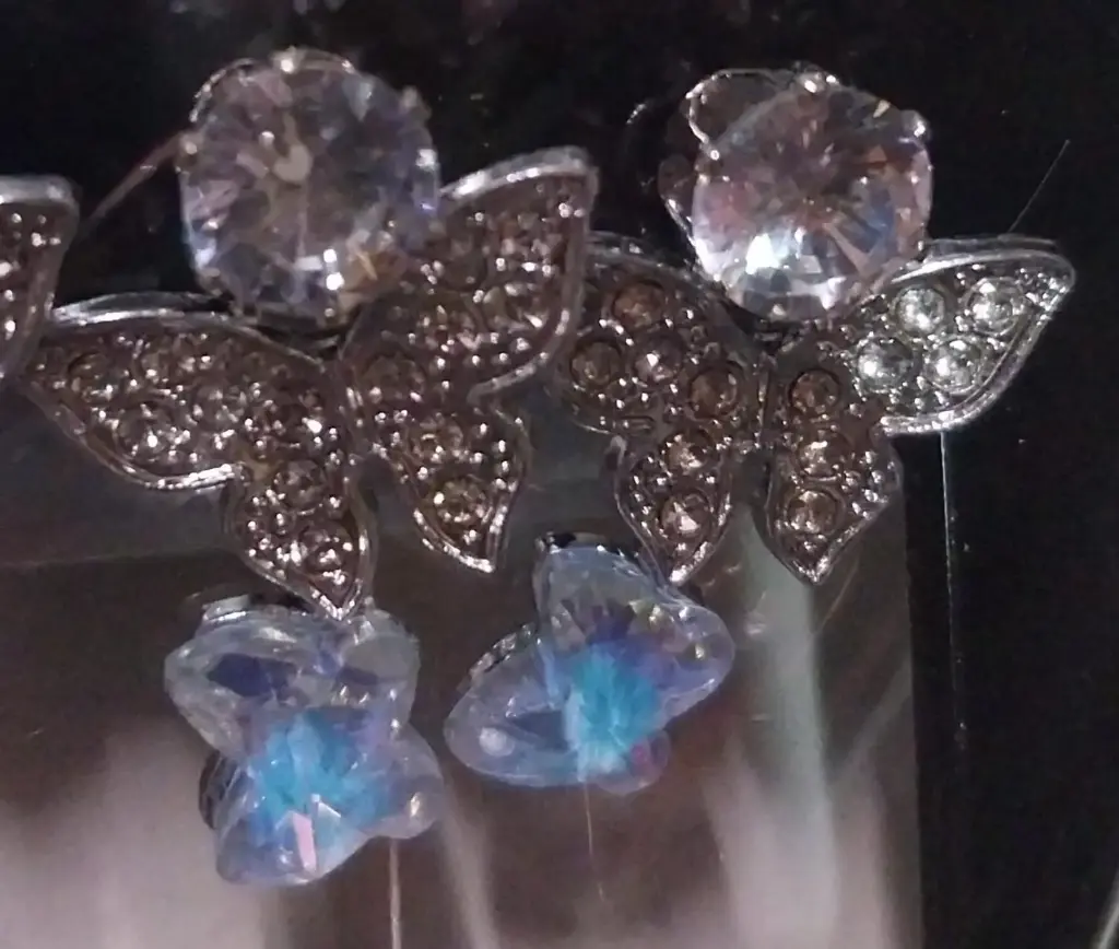 Aros Mariposa Strass 