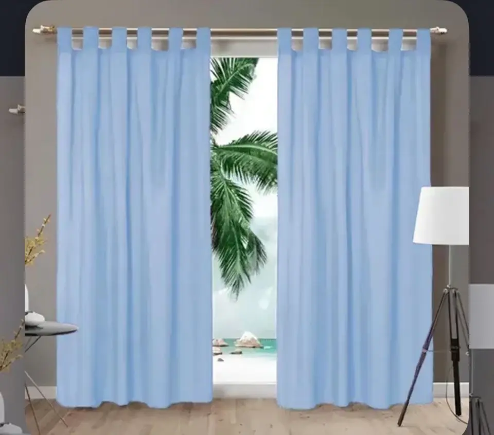 Cortina Tropical Celeste 2.00 x 1.40mts
