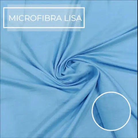 Microfibra Lisa 2.4 Mts Ancho Celeste