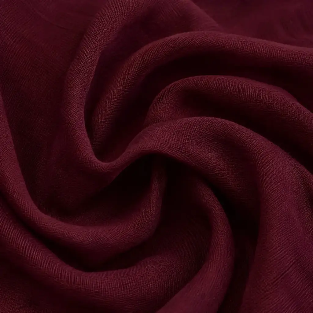 Gasa Muselina Lisa Bordo 