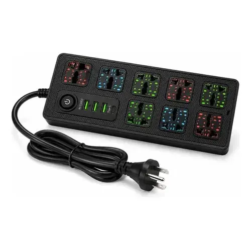 Alargue 6 Enchufes +3 USB