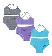 Conjunto Niña Bombacha + Corpiño Pack x 12 unidades