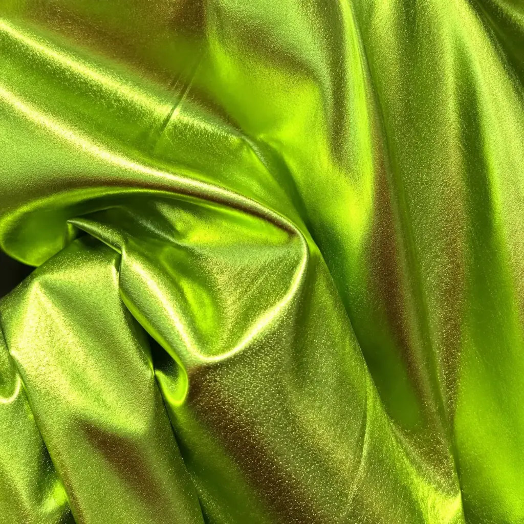 Bengalina Metalizada Marroco Verde Manzana 