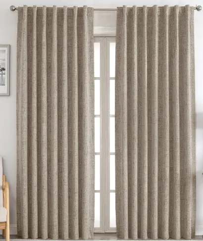 Cortina Black Out Lino Beige 