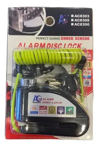Candado Traba Disco Con Alarma