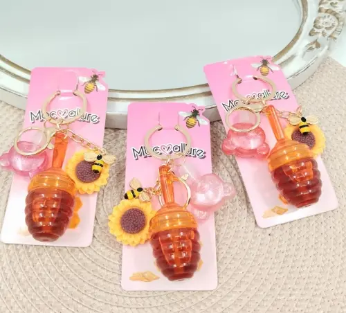 Lips Gloss Abeja con Llavero