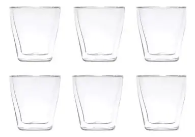 Vasos vidrio  x6 