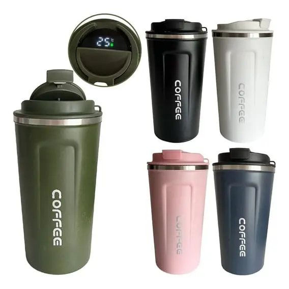 VASO ACERO INOXIDABLE CON RELOJ DE TEMP. 350ML