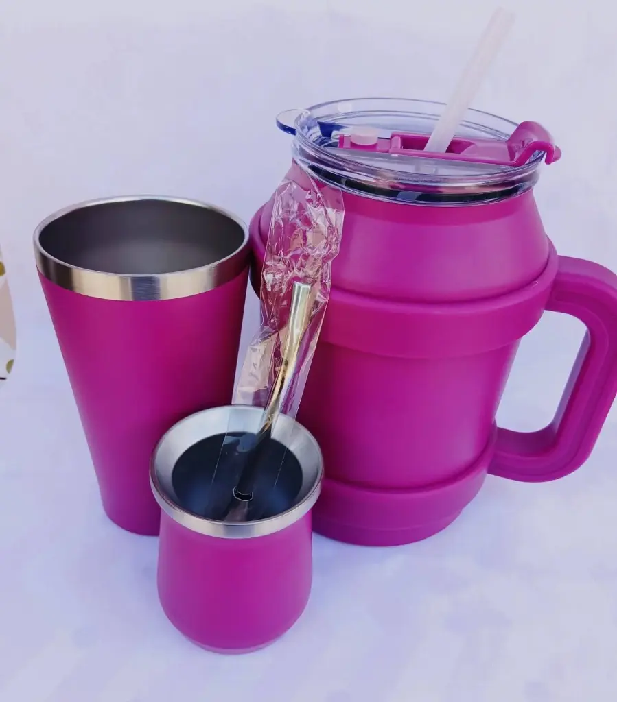 Termolar +Vaso + Mate + Bombilla 