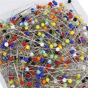 Alfileres Cabeza De Vidrio