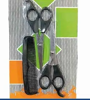 Set Peluqueria x3  con 2 Tijeras