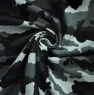 Gabardina Camuflada Gris Negro