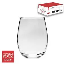 Vasos Bombe x6 Cristal Rock