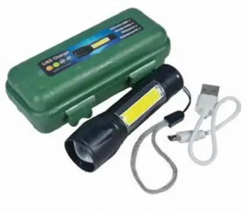 Linterna 3 Luces Usb en Caja 