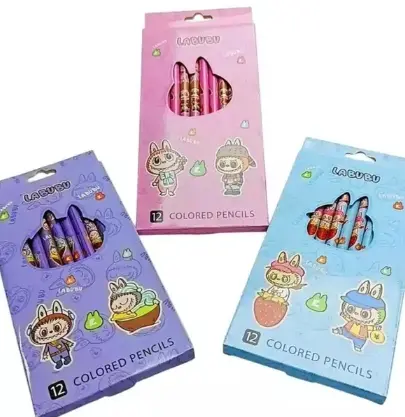 Lapices Largos Colores x 12 LABUBU