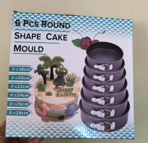 Moldes De Torta x5 Desmontable