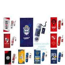 Toallon  Cuadros Futbol Algodon