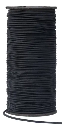 Cordon Elastico 2.5MM Blanco O Negro XMTS