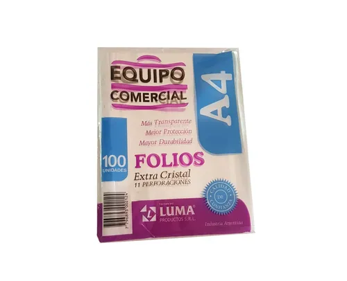Folios A4 x1unidad