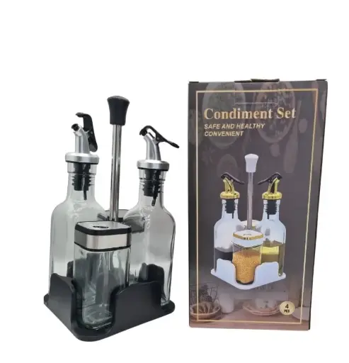 Condimentero Vidrio x4