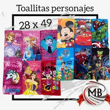 Toalla Jardin Personajes