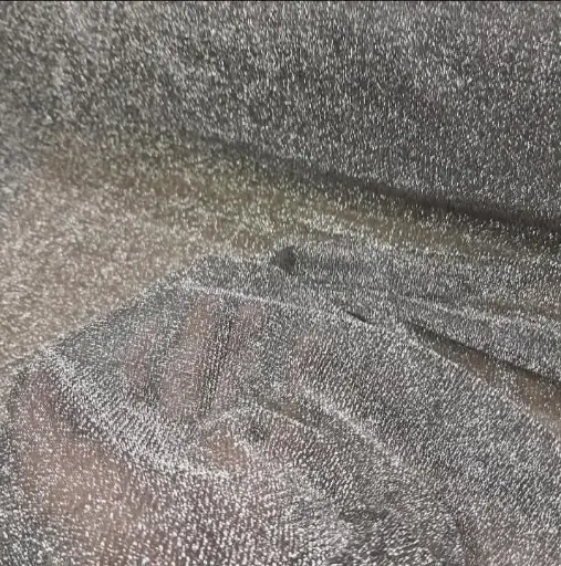 Lurex Creppe Con lurex Rinde 2.9 Mts PLATEADO