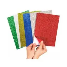 Goma Eva Brillosa Adhesivo Tamaño Carta