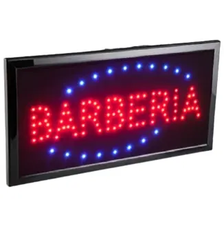 Cartel  Led Barberia