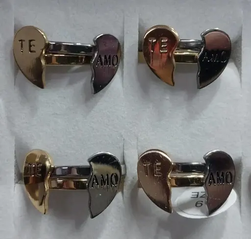 Anillo Doble Corazon x2